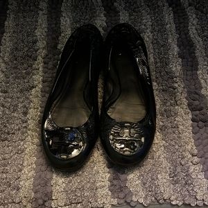 Tory Burch Black Patent Flats